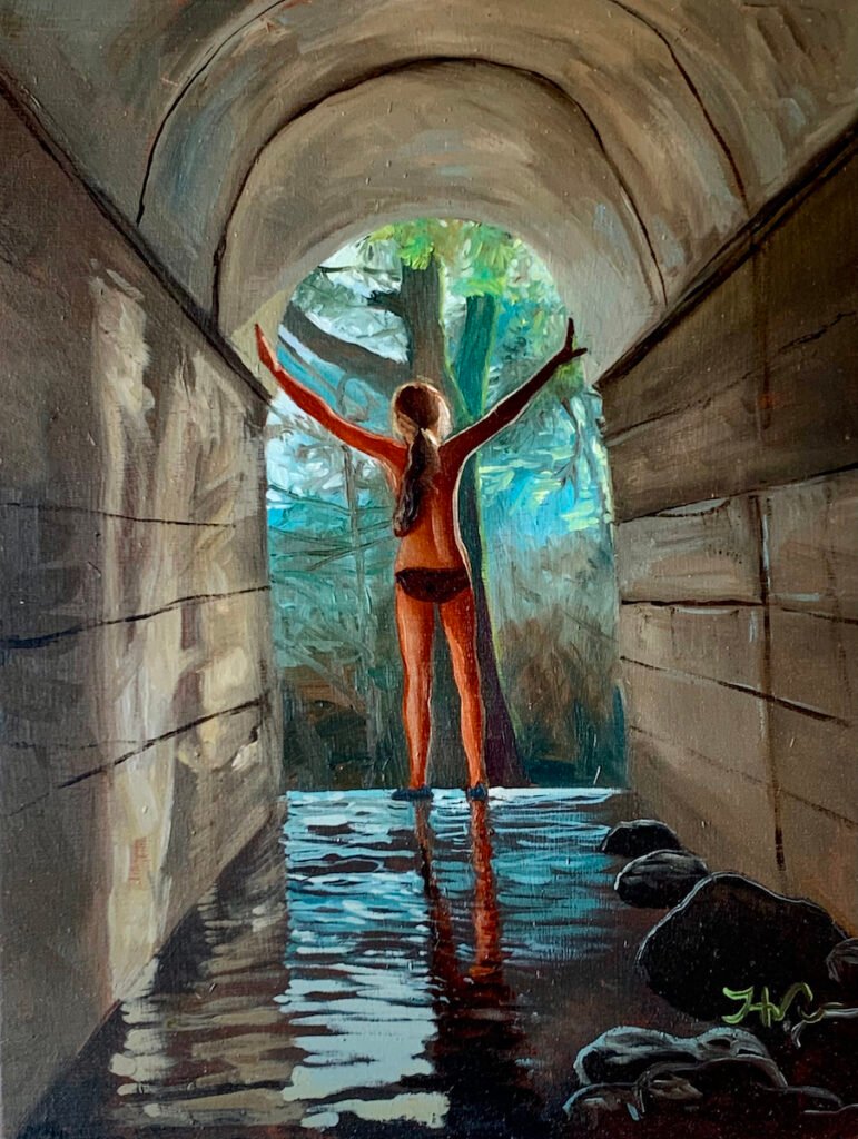 oilpainting thaleia sierra de gredos