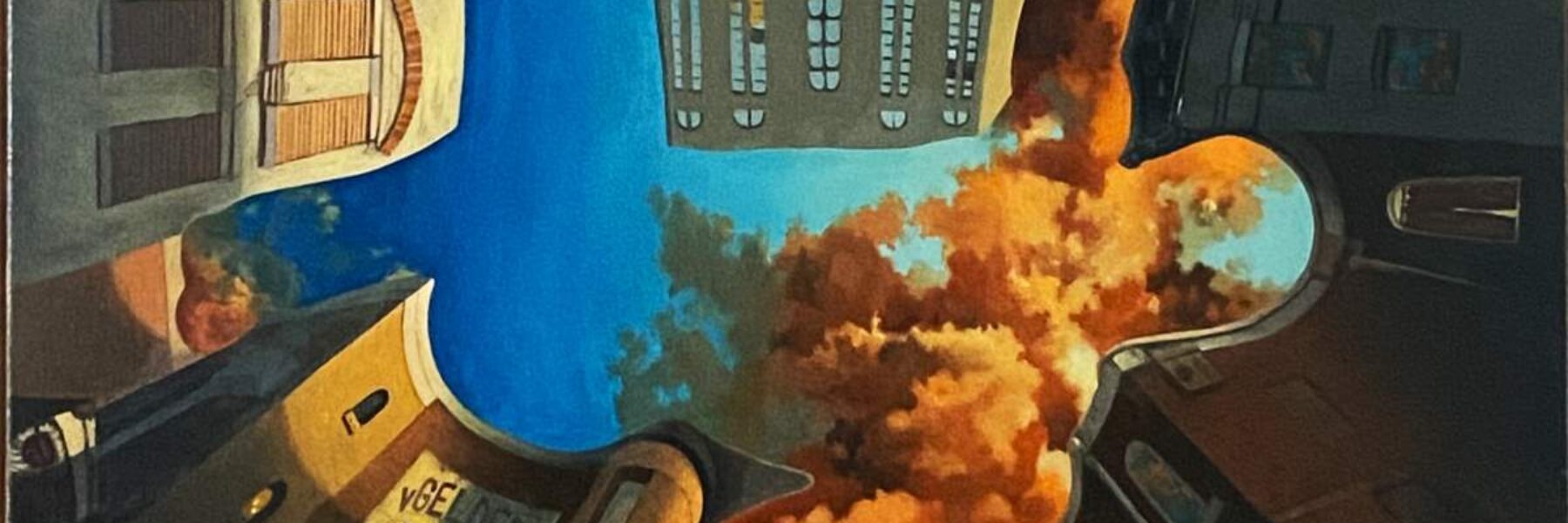 Surreal Estate oilpainting olieverf schilderij