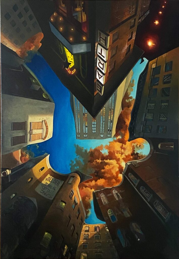 Surreal Estate oilpainting olieverf schilderij
