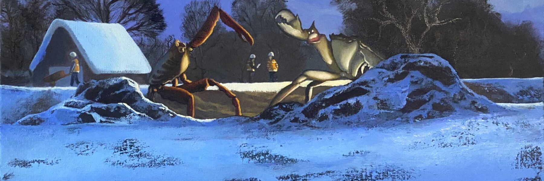 crab oilpaining olieverfschilderij